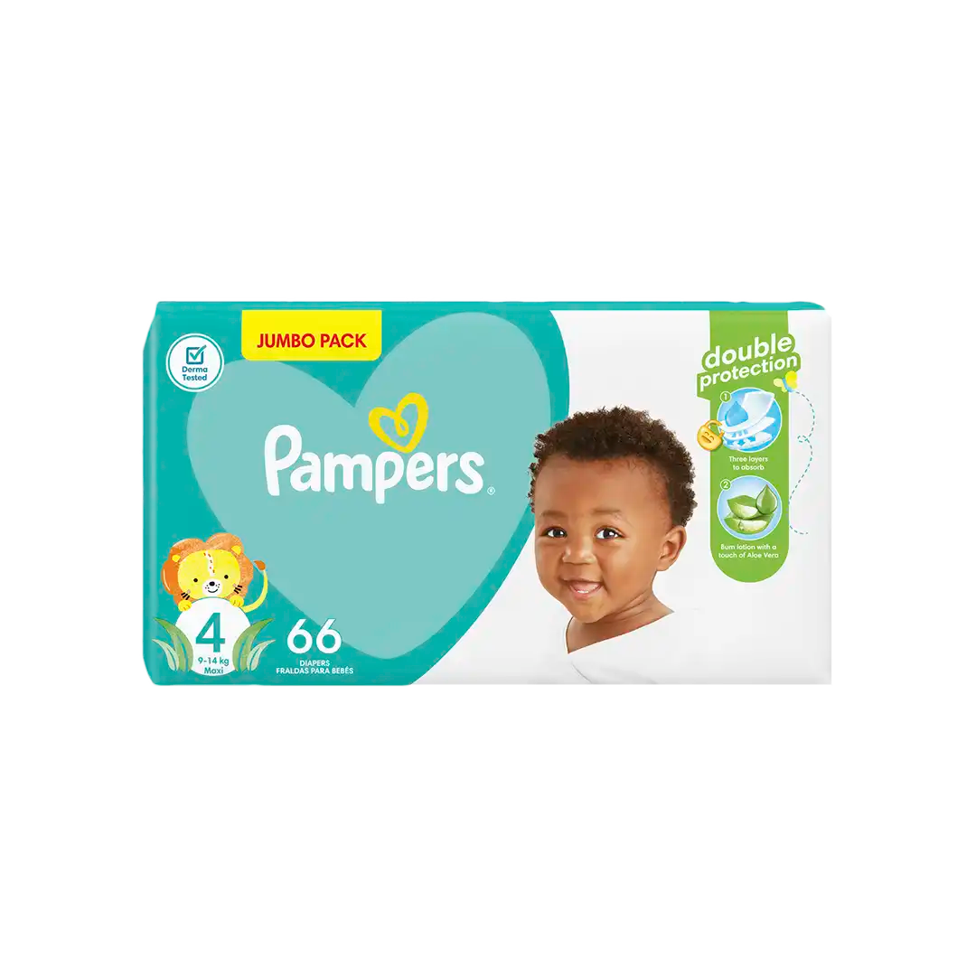 Pampers Active Baby Nappies 4 Maxi 66 s