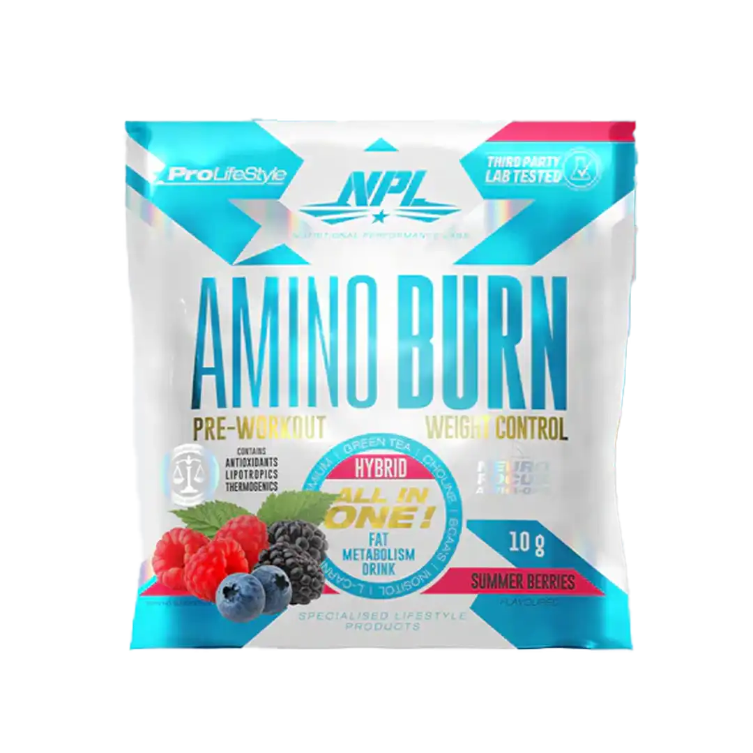 NPL Amino Burn 10g Sachet, Summer Berries