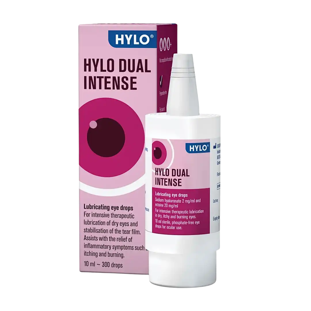 Hylo Dual Intense Lubricating Eye Drops, 10ml