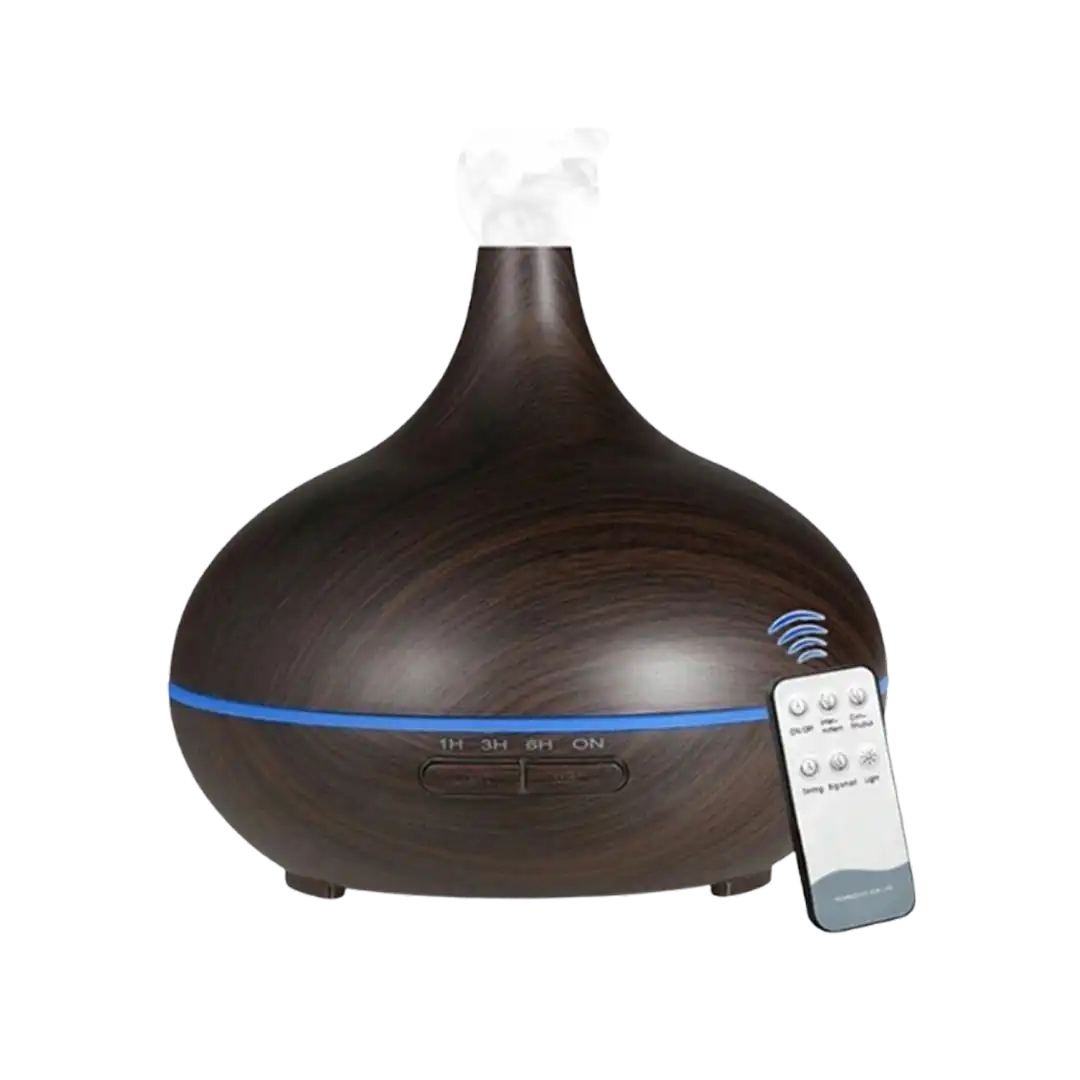 Ultrasonic Diffuser wood with Remote, Assorted