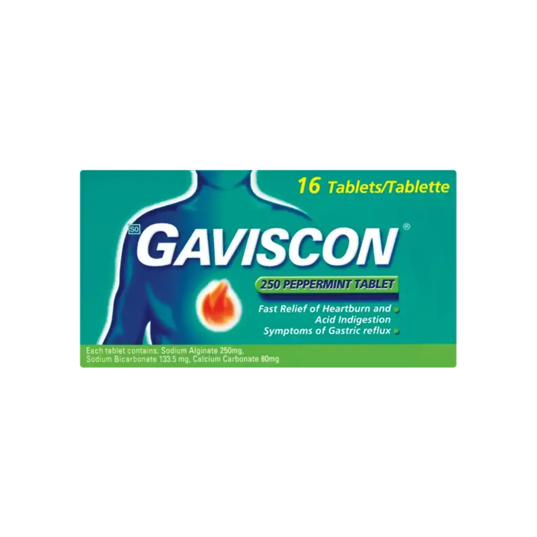 Gaviscon Plus Peppermint Tablets, 16's