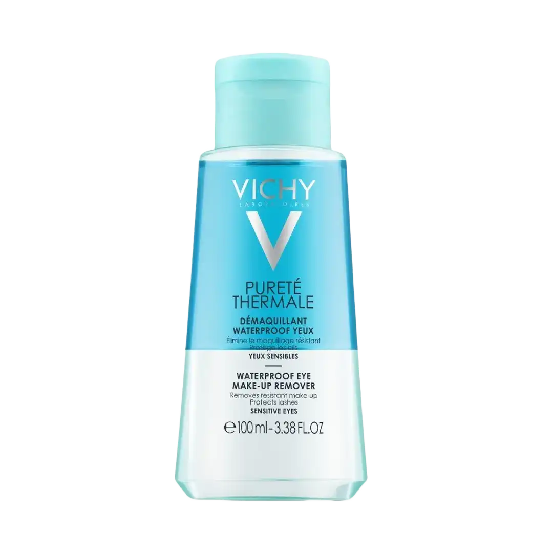 Vichy Purete Thermale Waterproof Eye Make-up Remover for Sensitive Eyes, 100ml