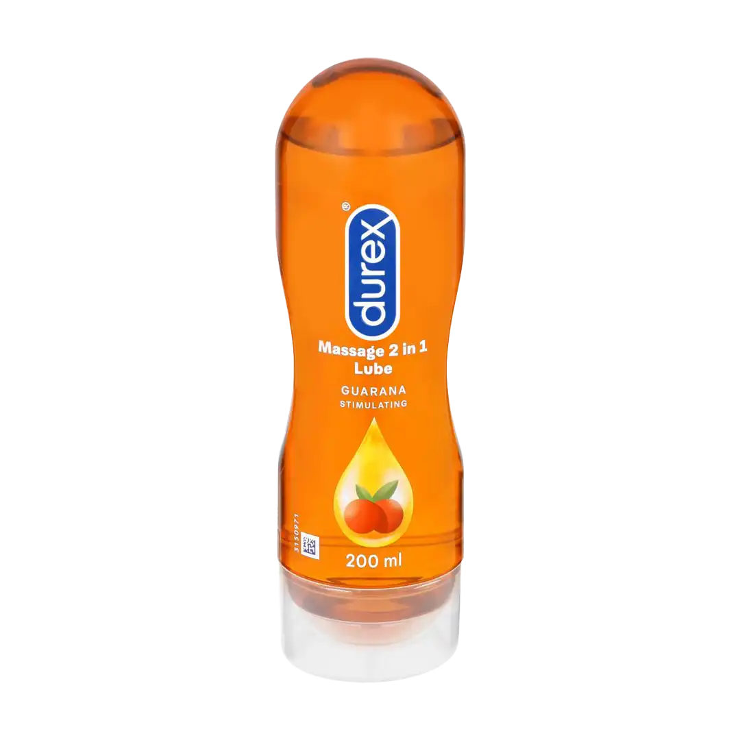 Durex Play 2-in-1 Stimulating Intimate Lube & Massage Gel Arousing Guarana, 200ml