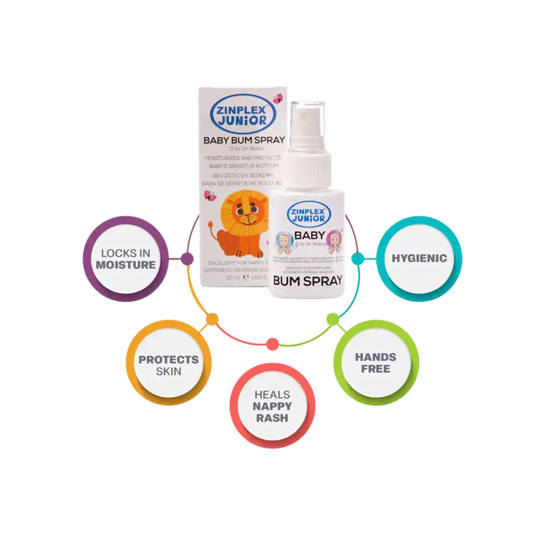 Zinplex Junior Baby Bum Spray, 100ml
