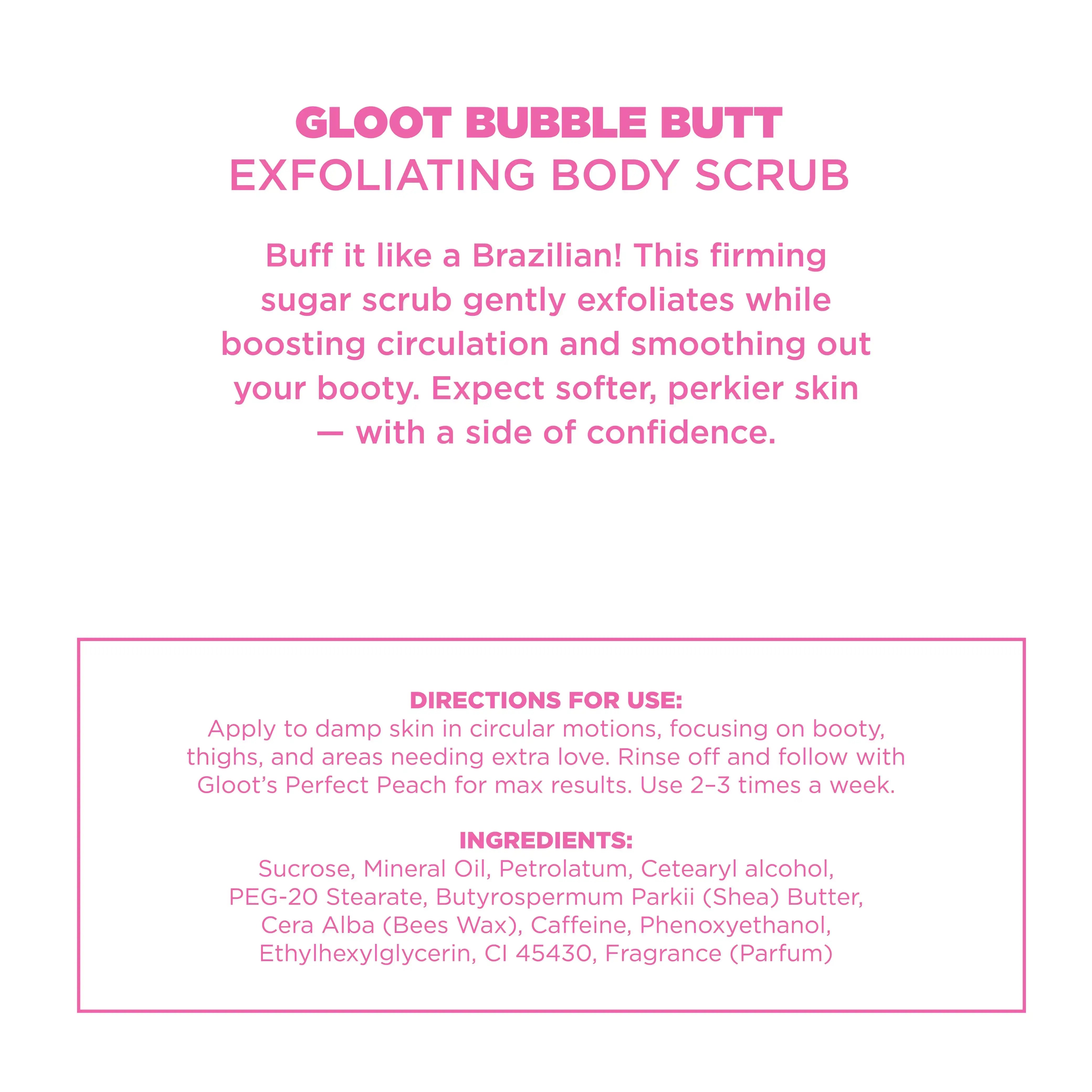 Gloot Bubble Butt Exfoliating Body Scrub, 250ml