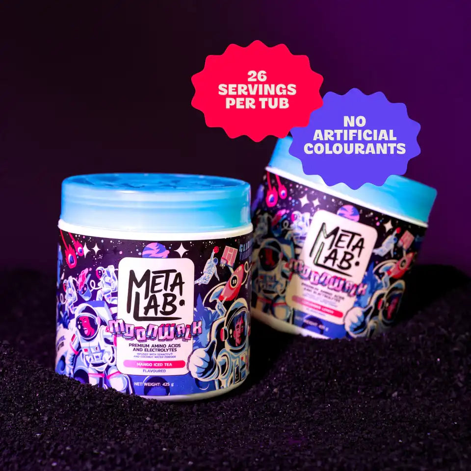 Metalab Moonwalk Premium Amino Acids & Electrolytes Mango Ice Tea, 425g