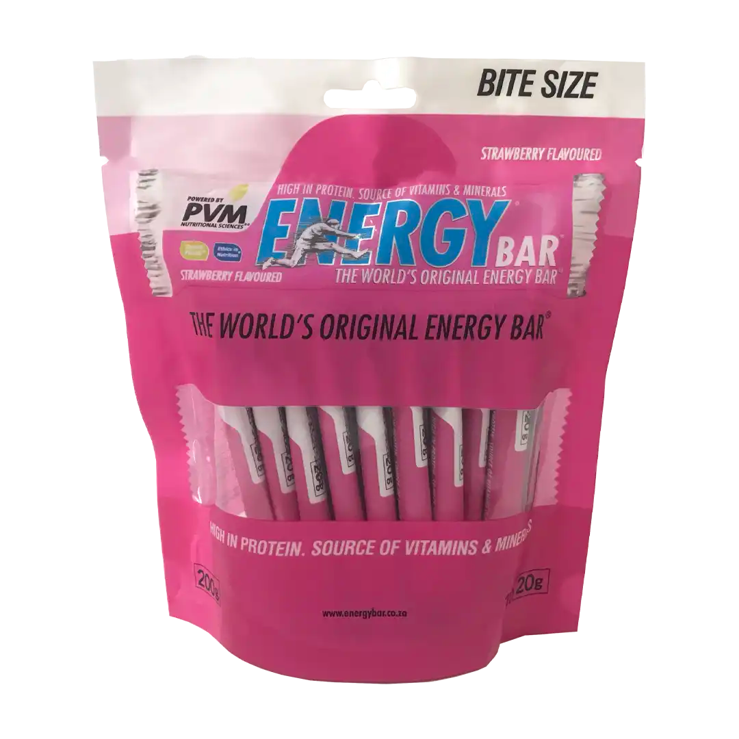 PVM Bite Size Energy Bars 10x20g, Assorted