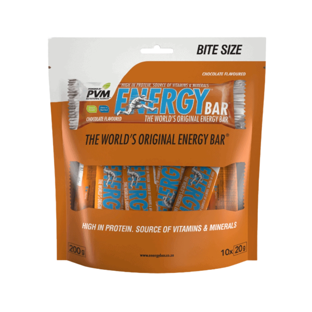 PVM Bite Size Energy Bars 10x20g, Assorted