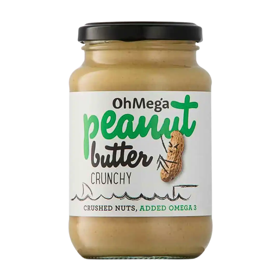 OhMega Crunchy Peanut Butter, 400g