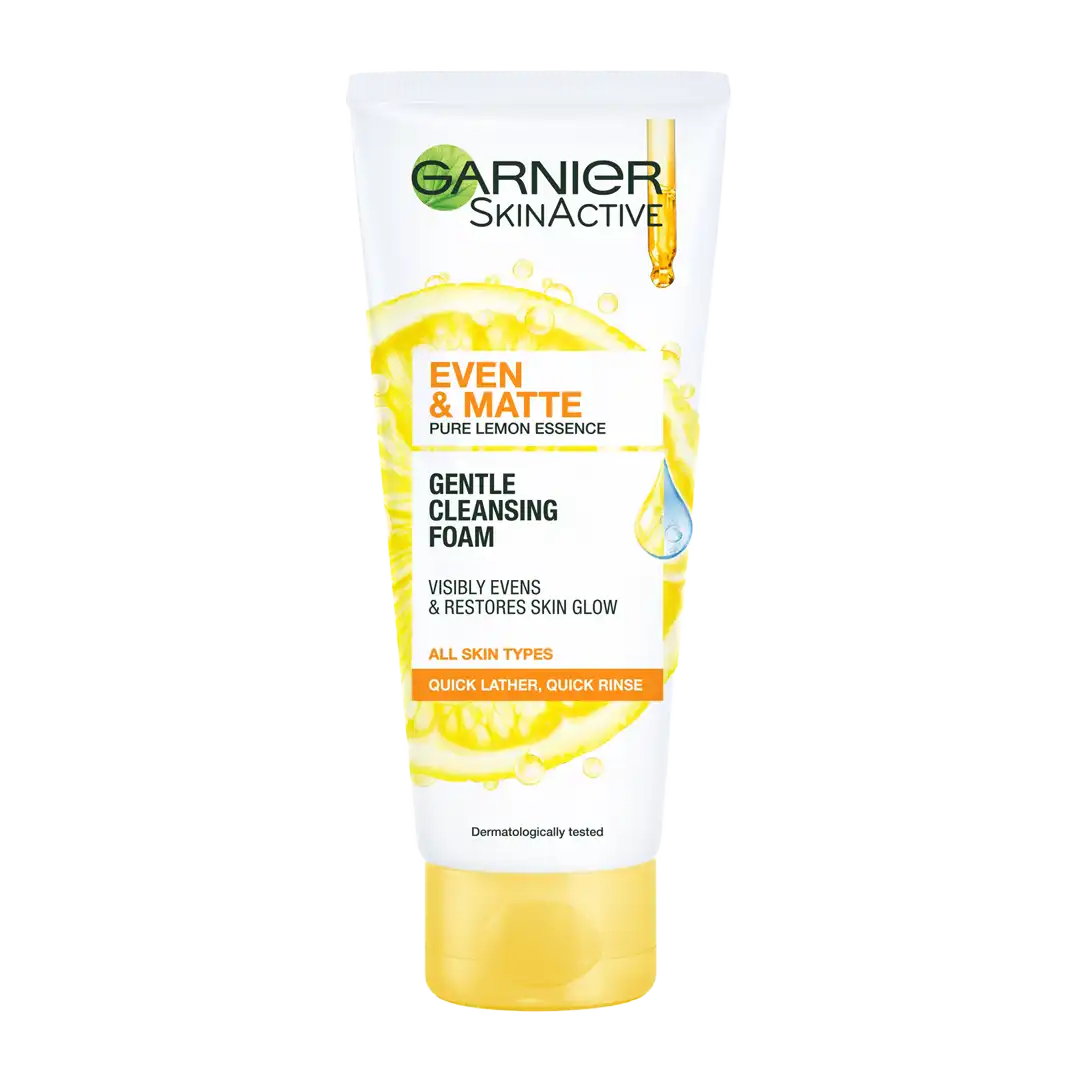 Garnier Even & Matte Gentle Clarifying Face Wash, 100ml