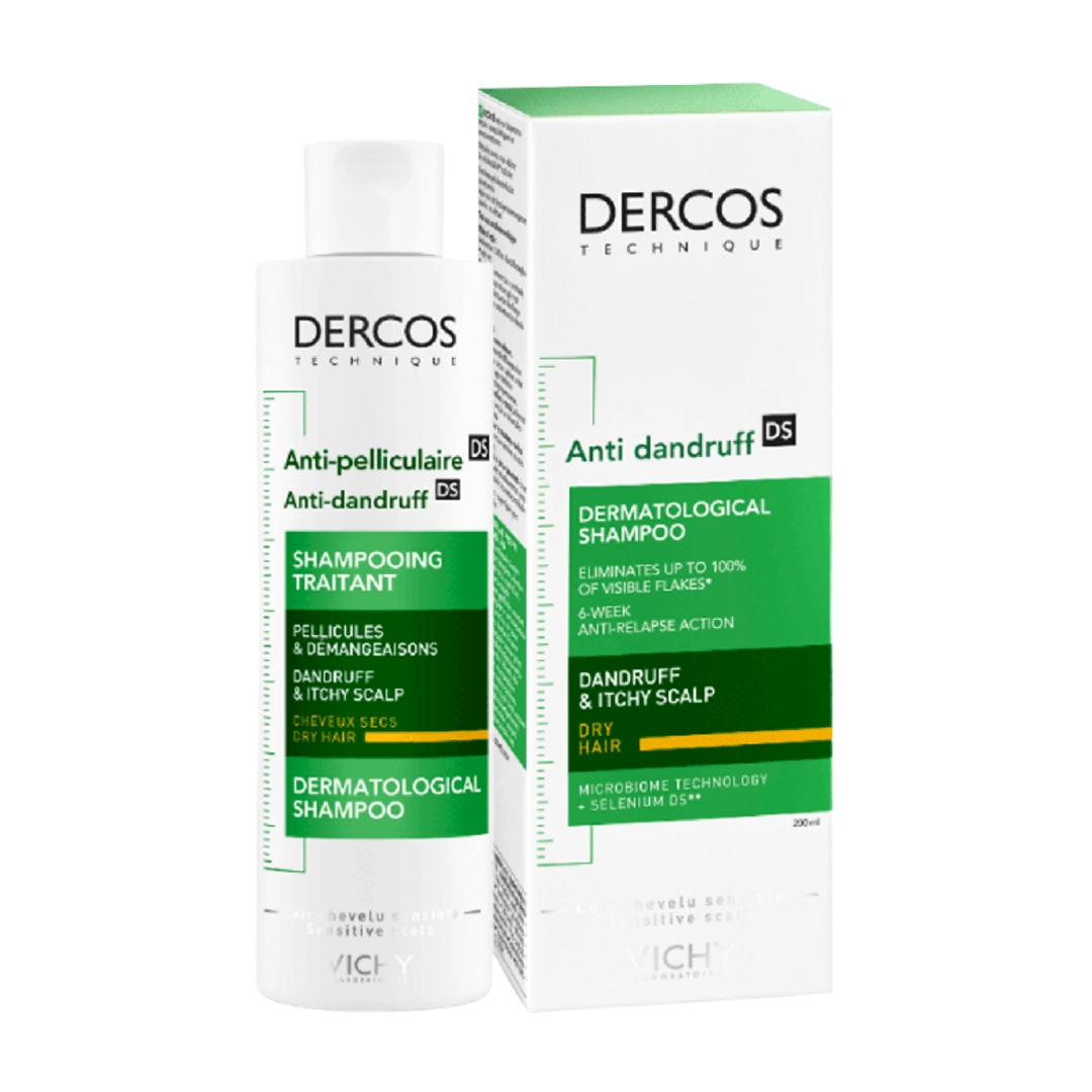 Vichy Dercos Anti-Dandruff Shampoo for Dry Hair, 200ml