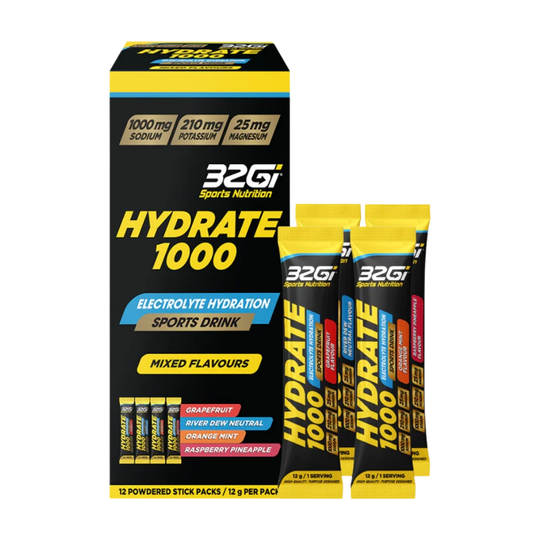 32Gi Hydrate 1000 Advanced Dual-Transport Hydration Drink, 12's, Assorted Flavours