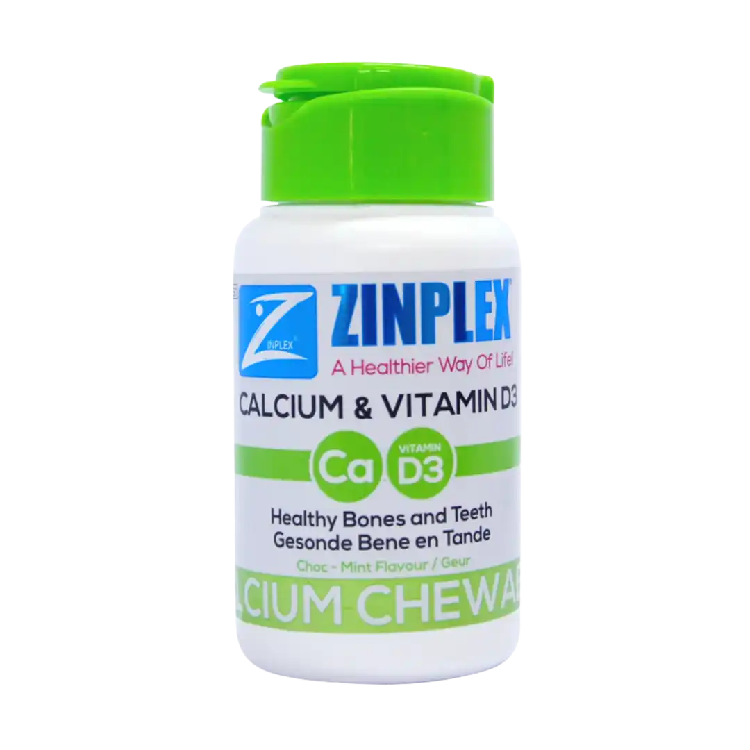 Zinplex Calcium Chewable Tabs, 30's