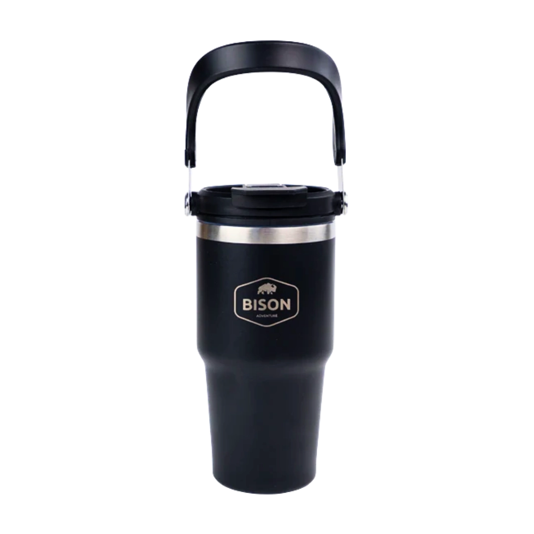 Bison Large Flask Black, 600ml