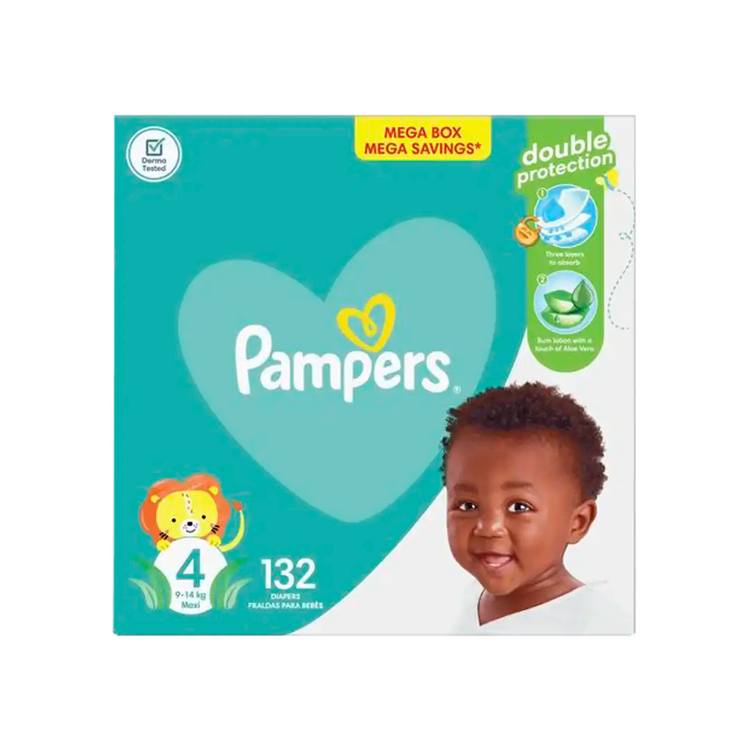 Pampers Baby-Dry Mega Box Nappies 4, 132's