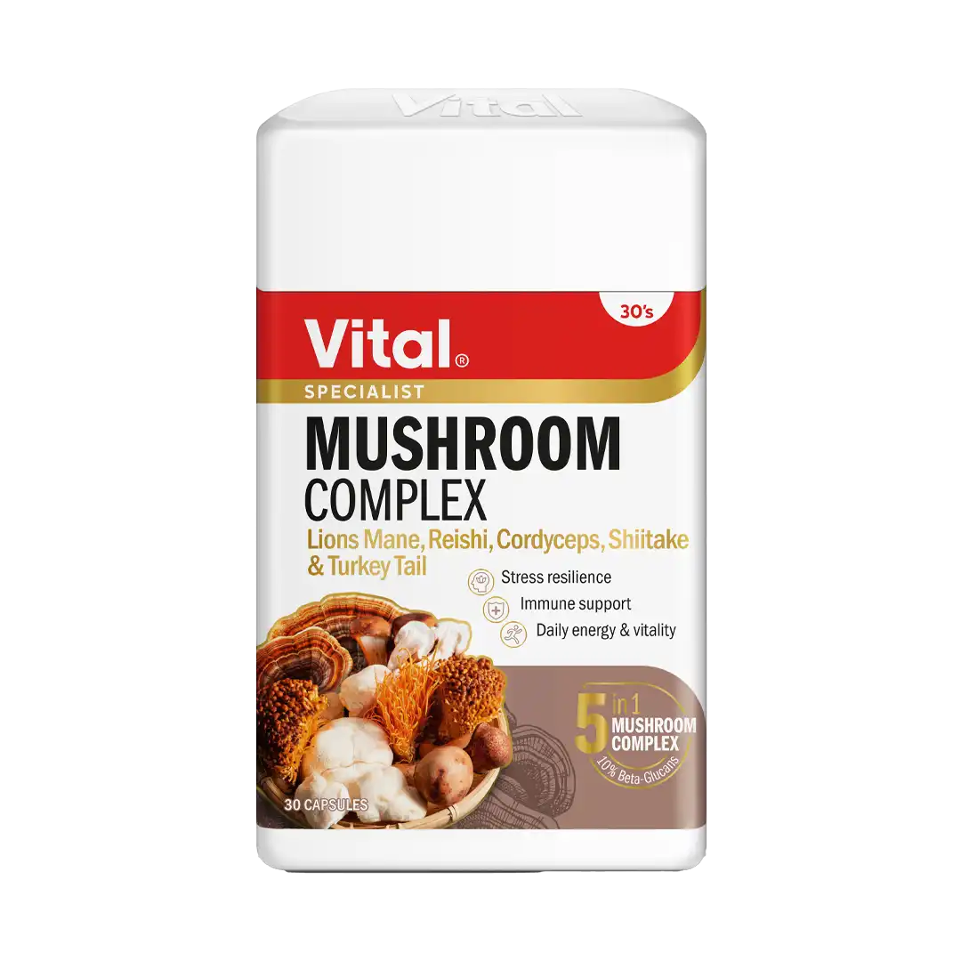 Vital Mushroom Complex Capsules, 30's