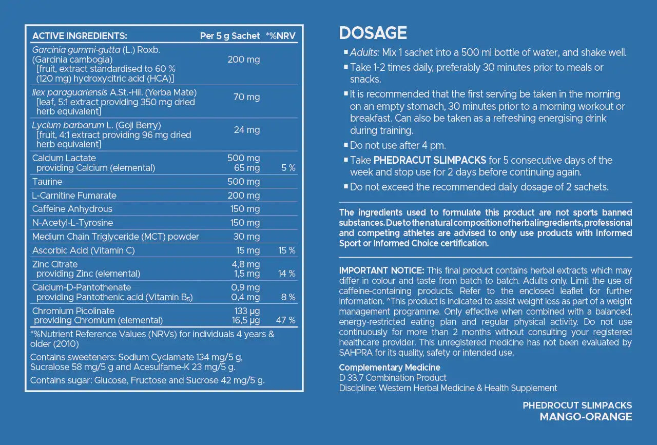 USN Phedracut Slimpack Sachet Assorted Flavours, 20's