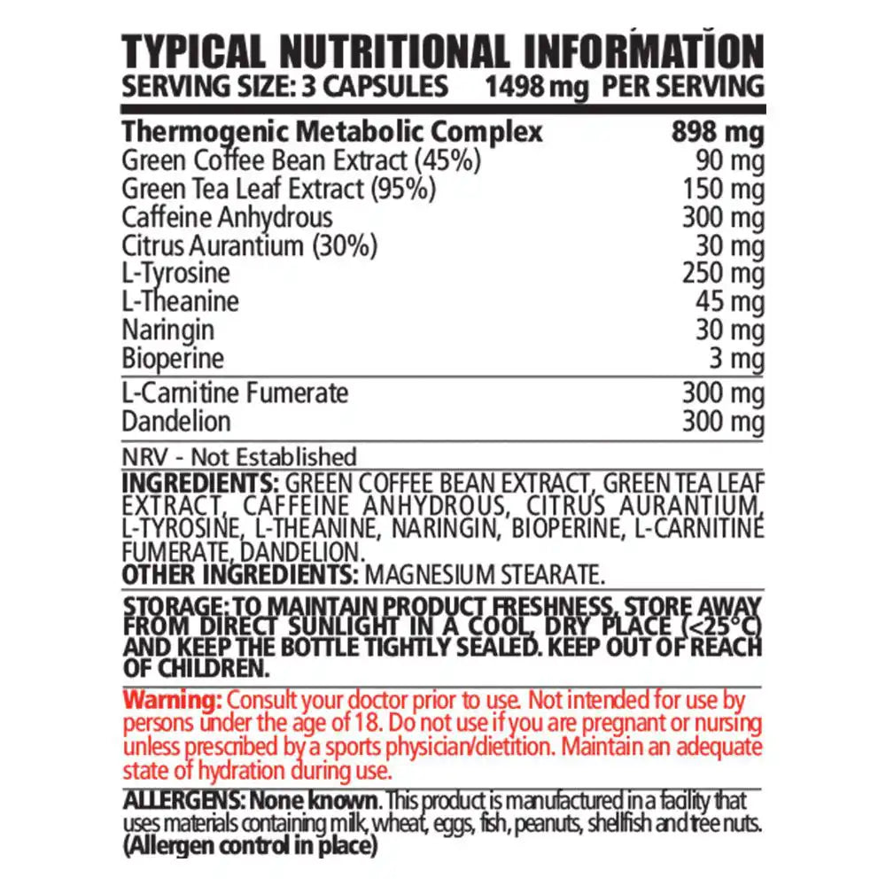 NPL Thermo Cuts Capsules, 30's