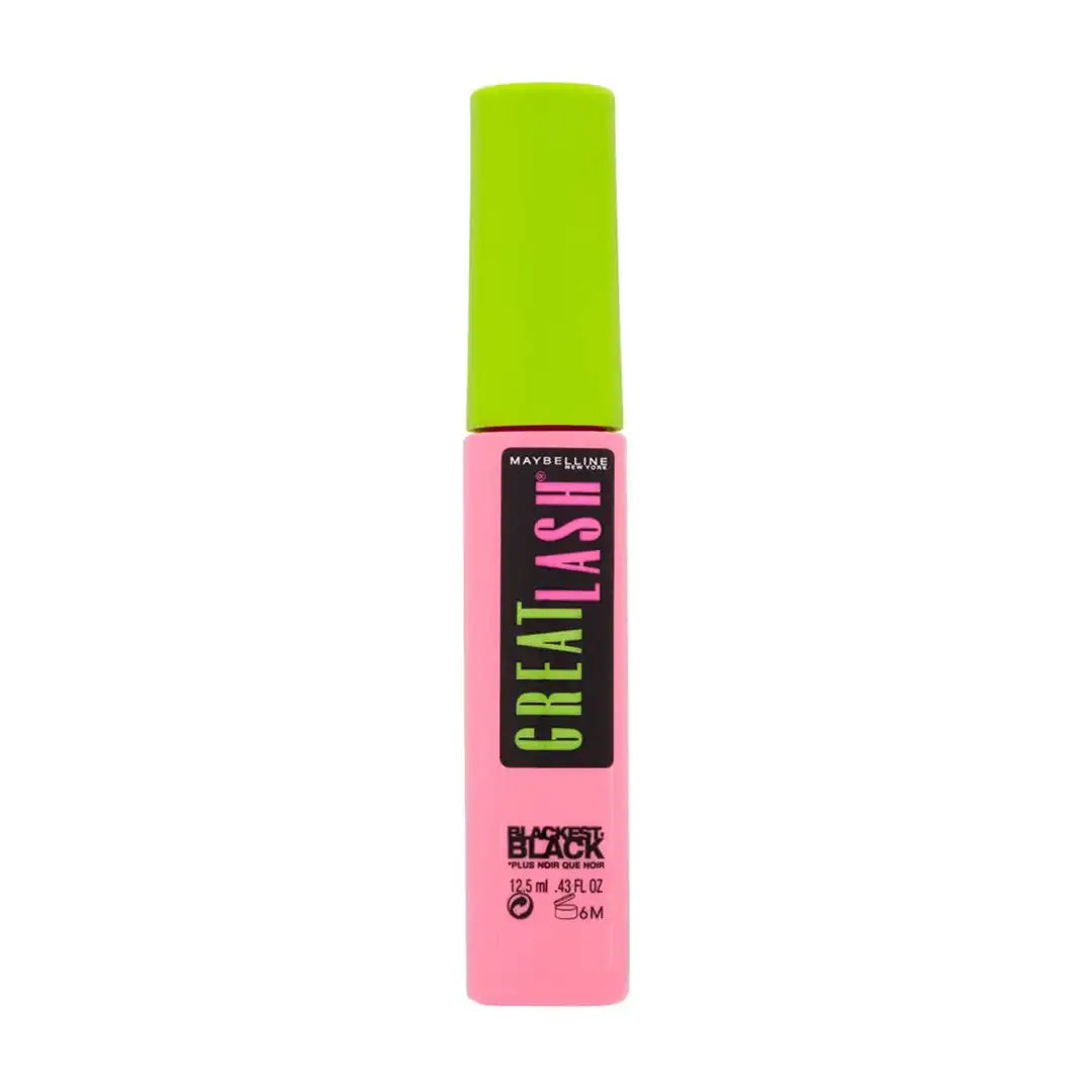 Maybelline Mascara Great Lash Waterproof, Blackest Black