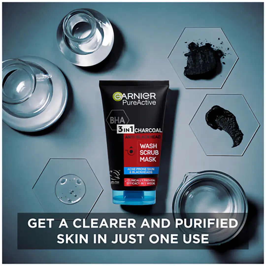 Garnier Pure Active Intensive 3-in-1 Charcoal, 150ml
