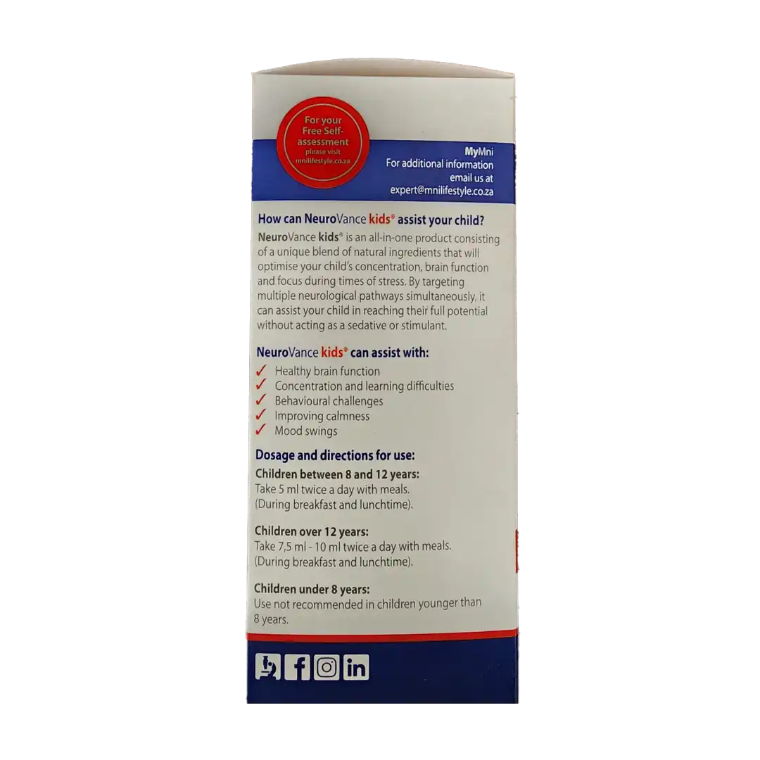 MNI NeuroVance Kids Syrup, 200ml