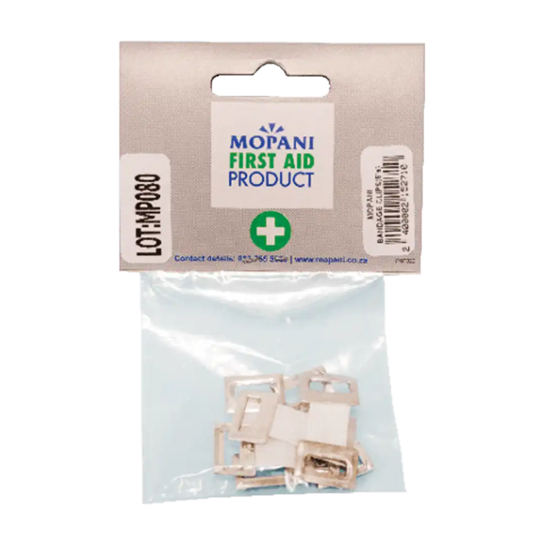 Mopani First Aid Bandage Clips, 5's