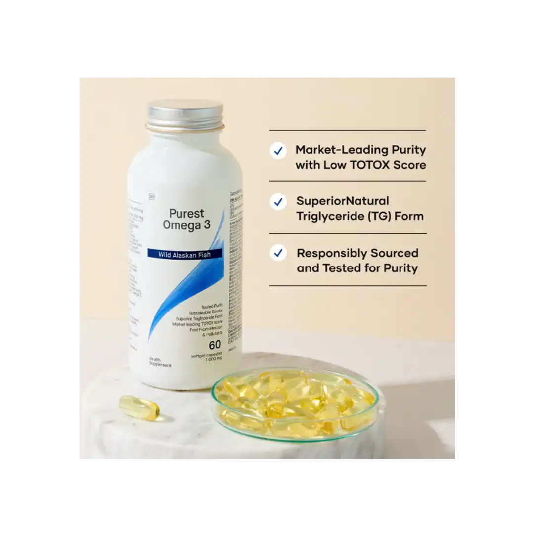 Coyne Healthcare Purest Omega 3 Wild Alaskan Fish Capsules, 60's