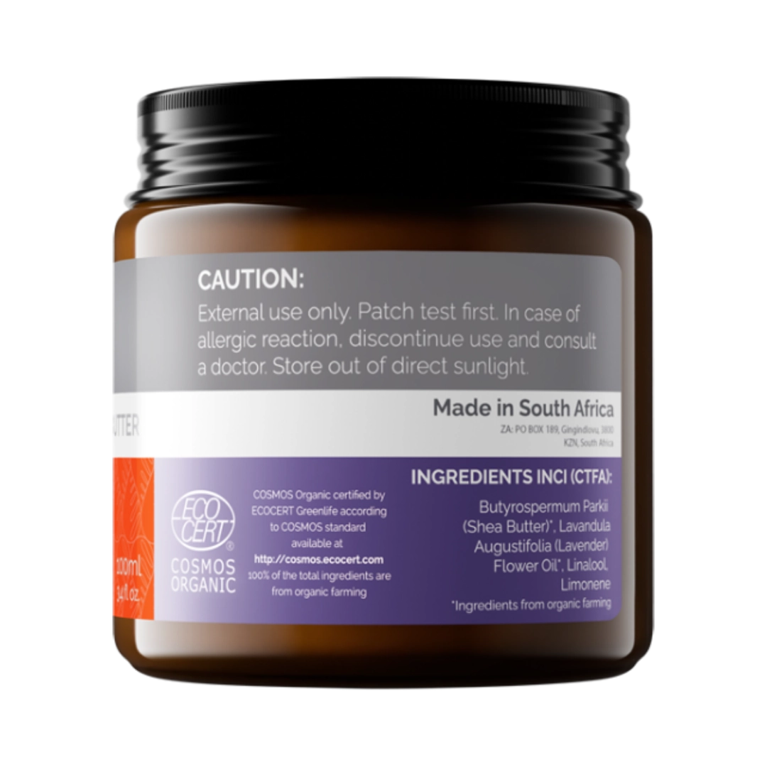 Soil Organic Lavender scented Shea Butter, 100ml