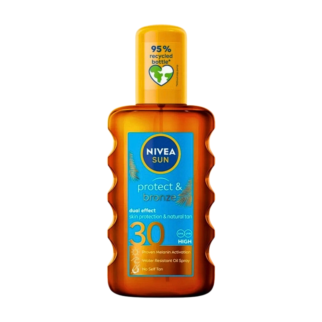 Nivea Sun Protect and Bronze Oil Spray SPF30, 200ml