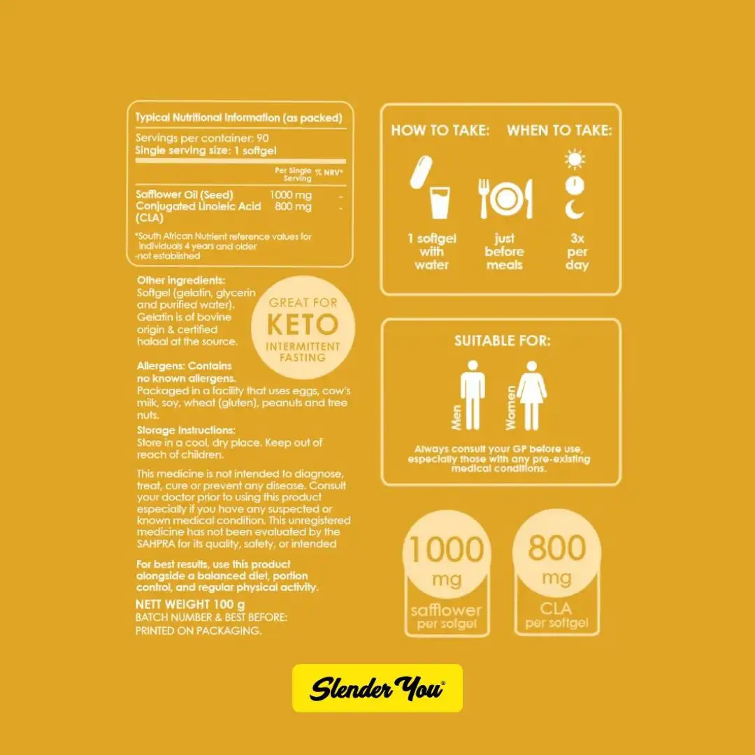 Slender You CLA Softgels, 90's