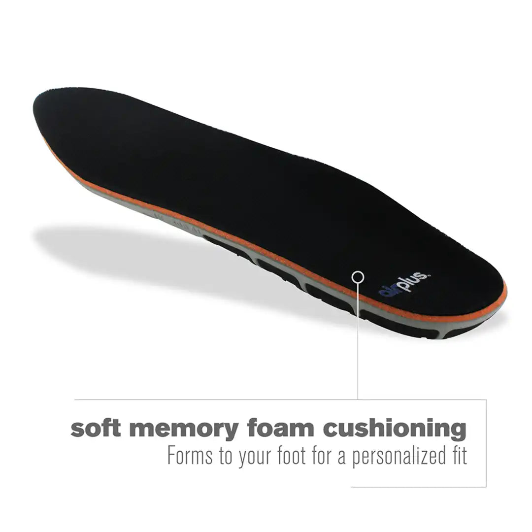 Airplus Ultra Sport Memory Plus Insoles Arch Support Men's, Size 7-13