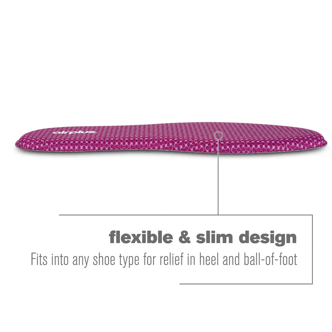 Airplus Memory Comfort Insoles Cushion Support Shoes Inserts Women, Size 5-11