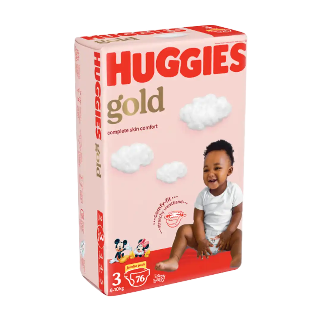 Huggies Gold Size Jumbo Pack, 76's - Main Image