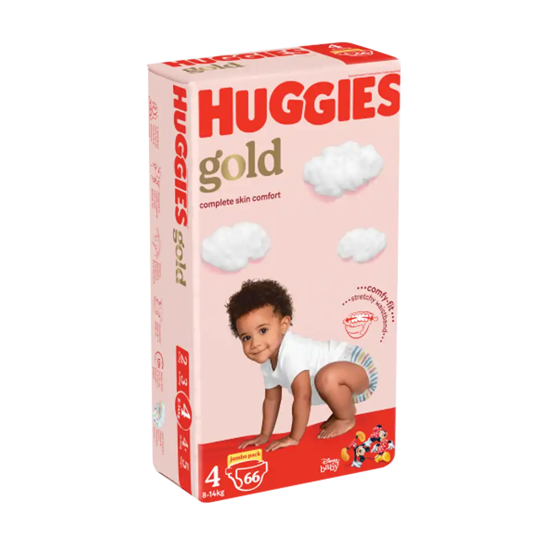 Huggies Gold Size 4 Jumbo Pack, 66's