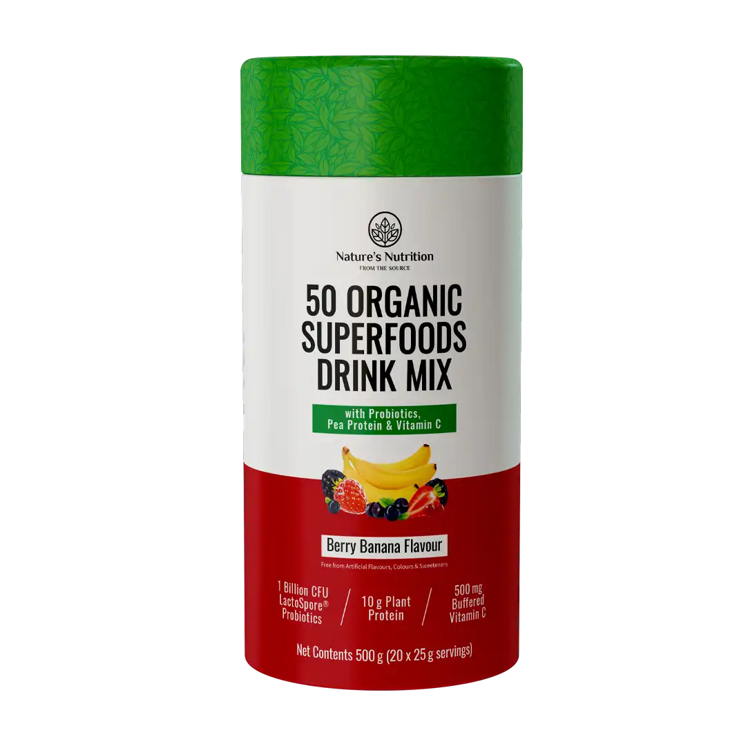 Natures Nutrition Super Greens & Reds Natural 500g, Assorted