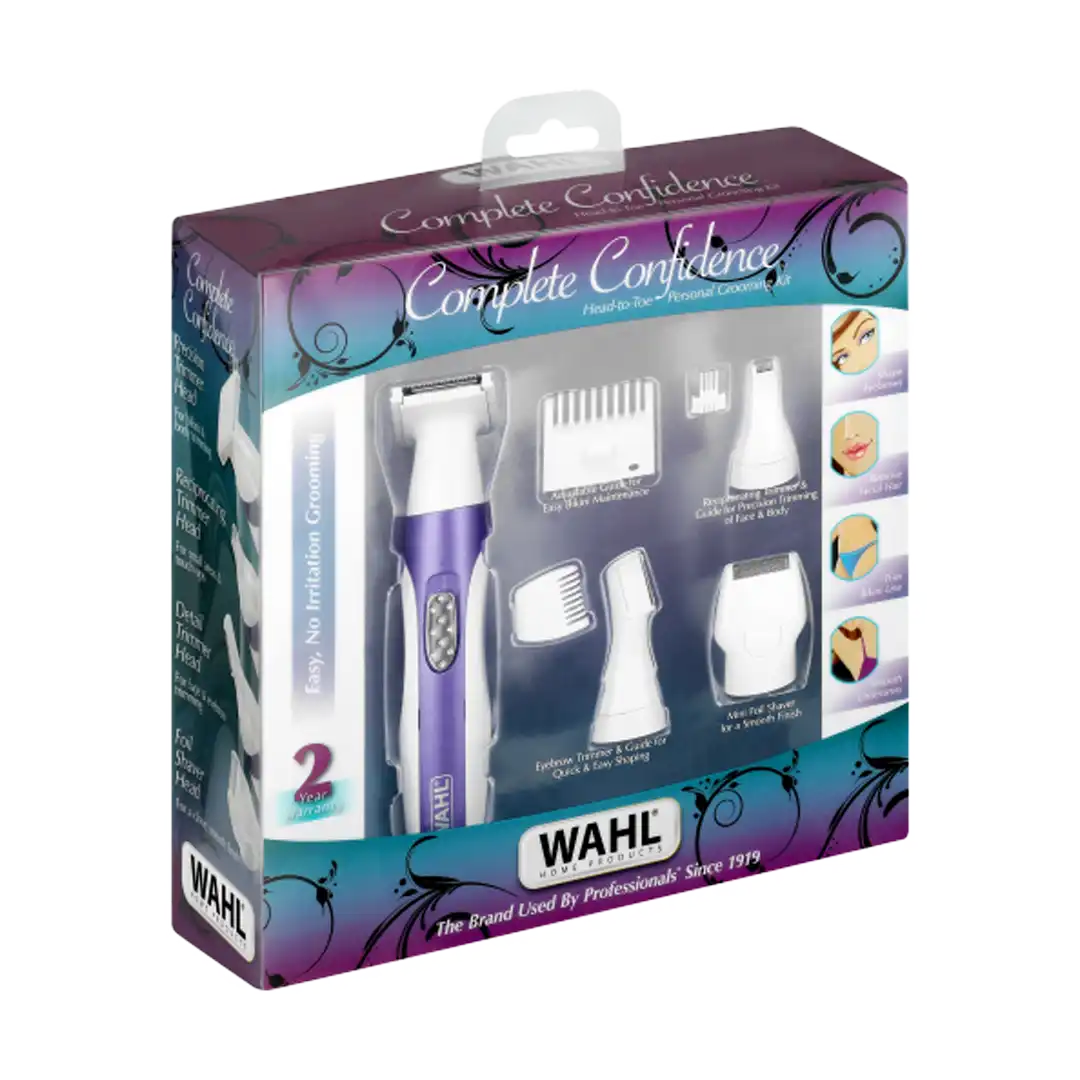 Wahl Complete Confidence Ladies Head-2-Toe Grooming Kit, 10pc