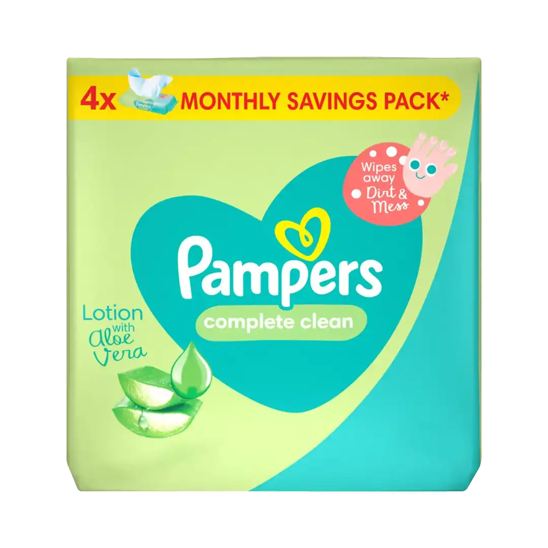 Pampers Baby Wipes Complete Clean Fresh, 4x64's