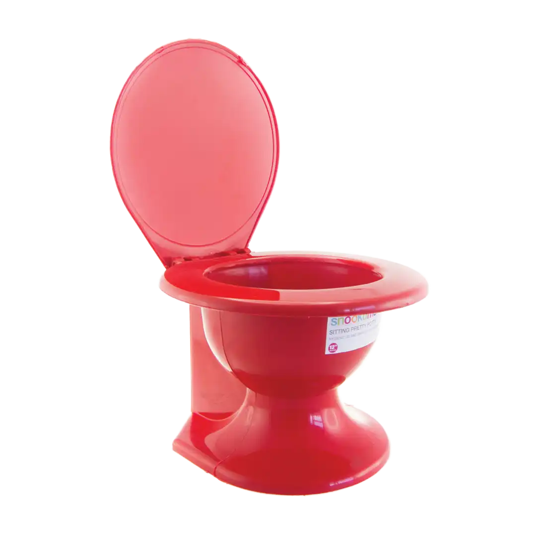 Snookums Sitting Pretty Potty Red