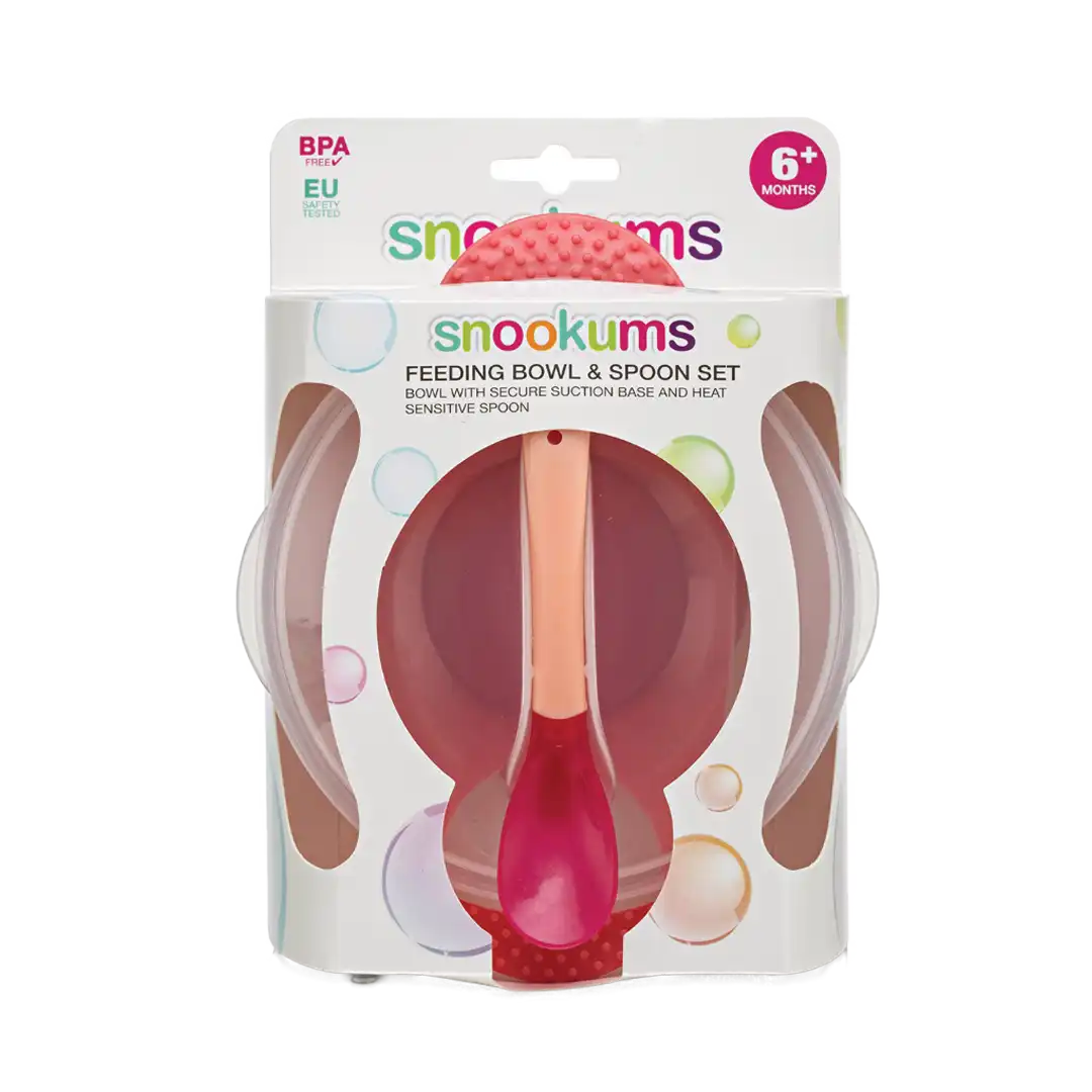 Snookums Feeding Bowl and Spoon Red