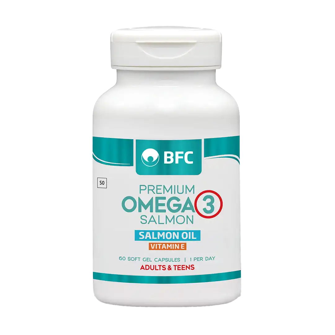 BFC Premium Salmon Oil Omega 3 1000mg Capsules, 60's