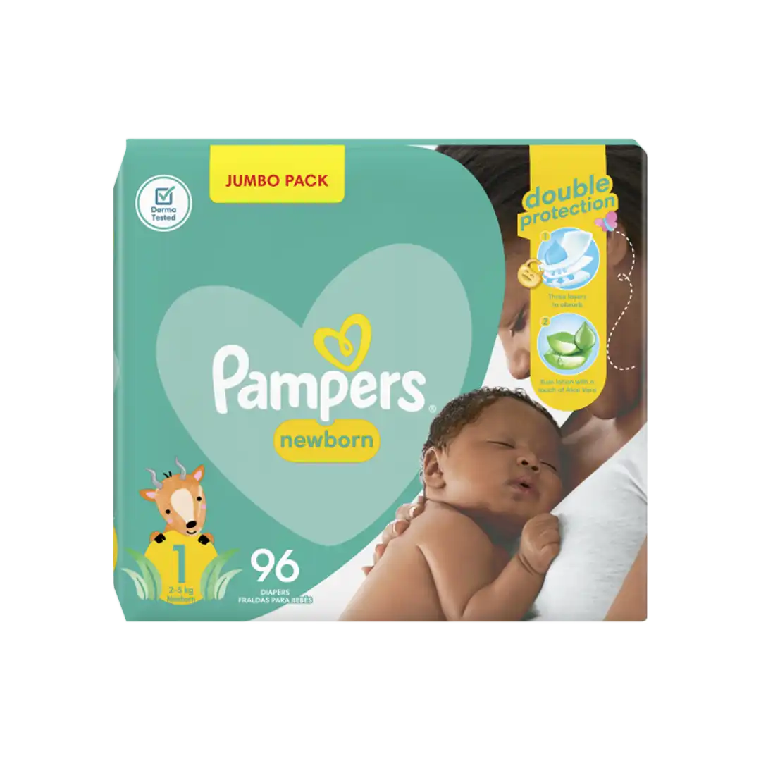 Pampers New Baby Newborn Nappies 96 s