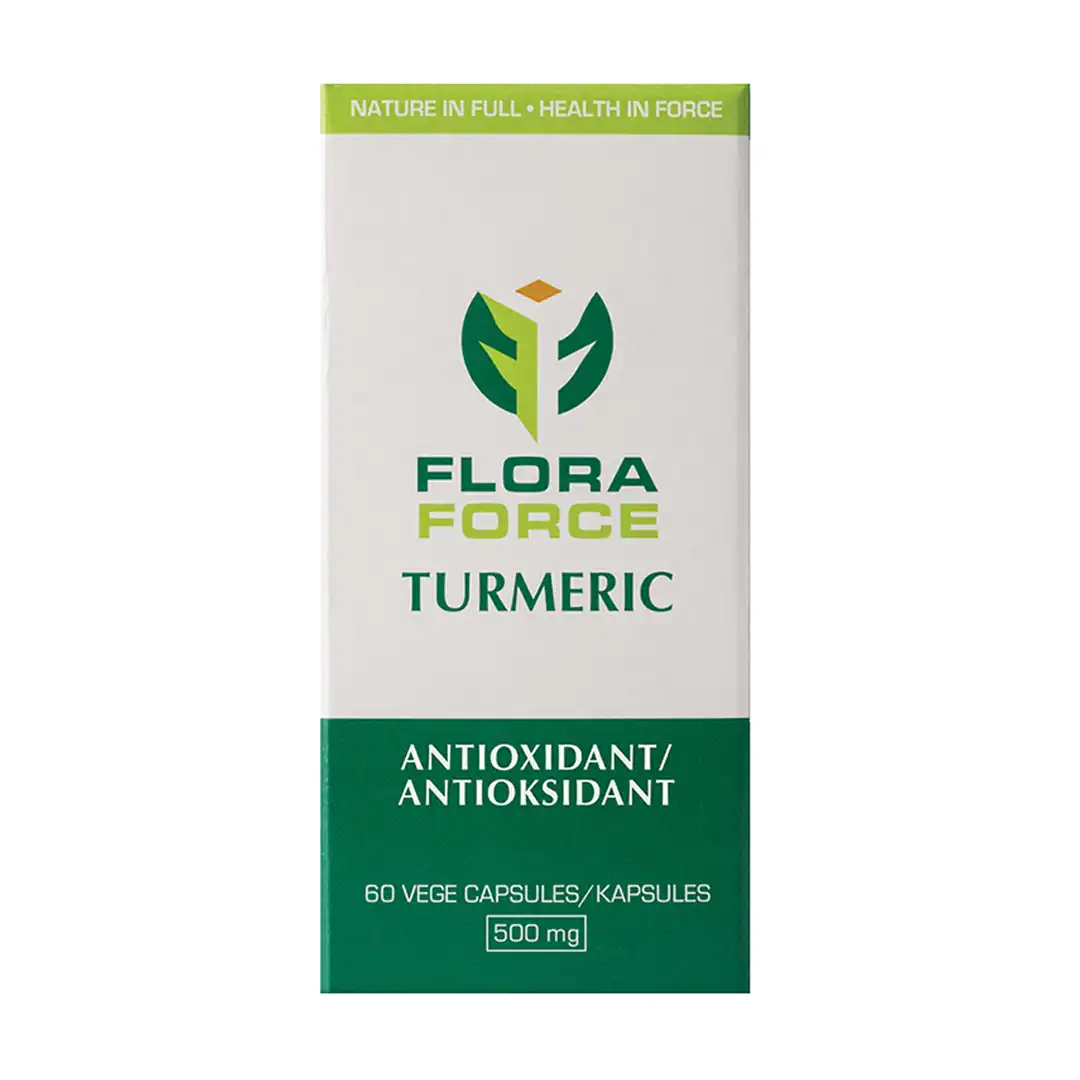 Flora Force Turmeric 500mg Capsules, 60's