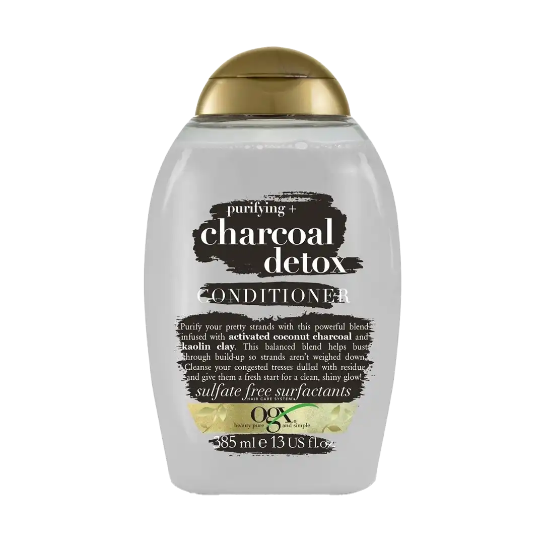 OGX Purifying + Charcoal Detox Conditioner, 385ml