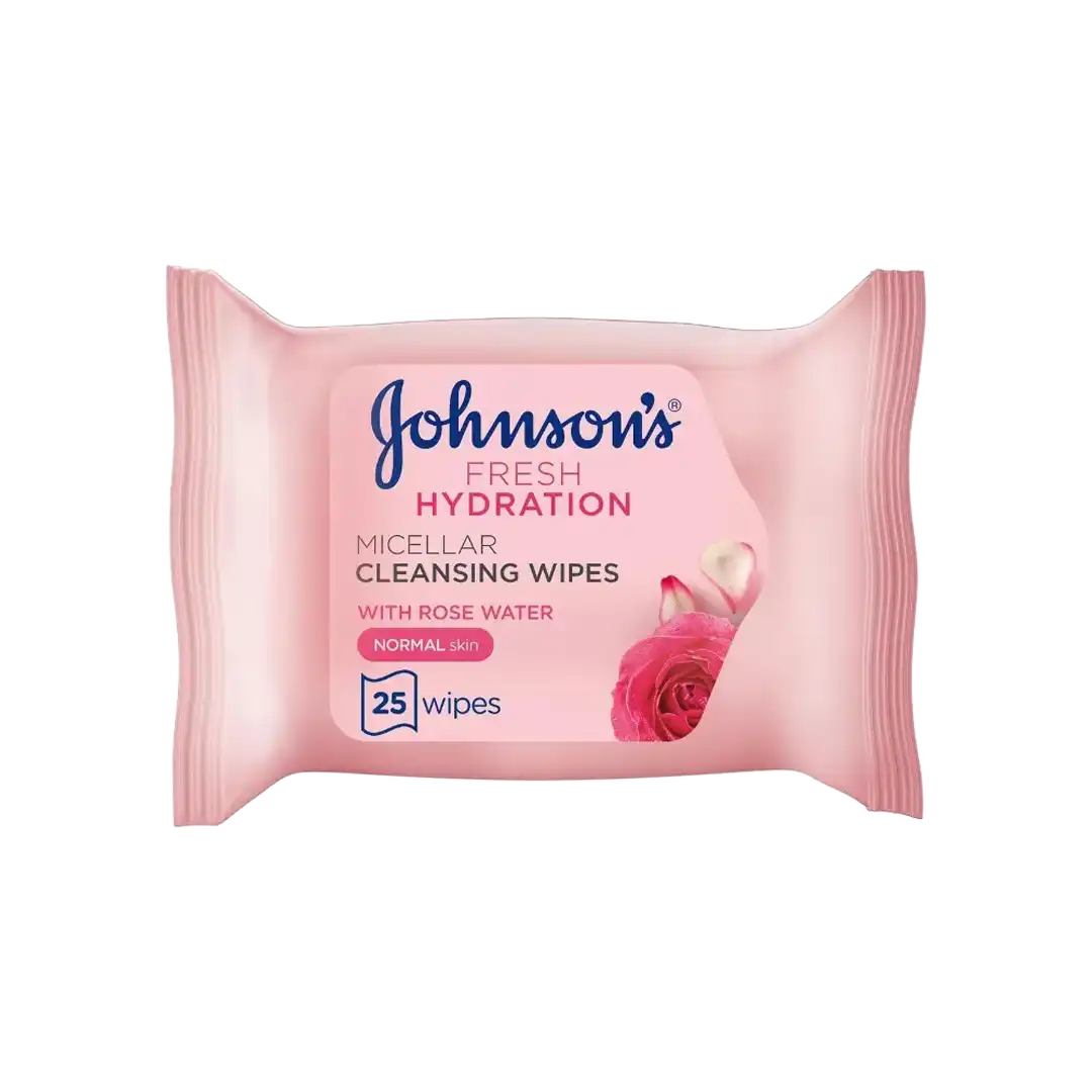 Johnson's Fresh Hydra Micellar Cleansing Wipes, 25's