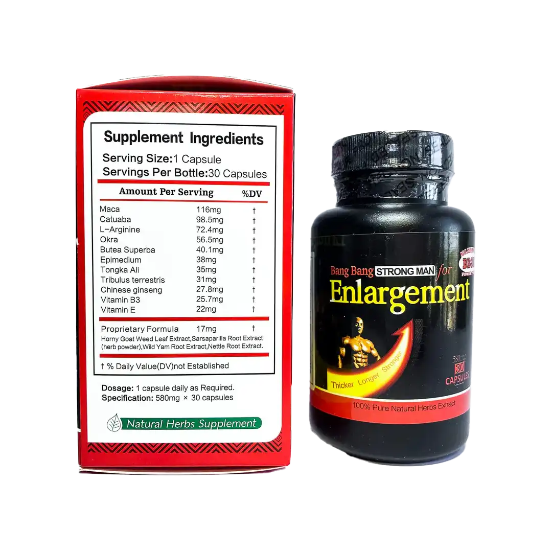 Bang Bang Strongman Enlargement Capsules, 30's