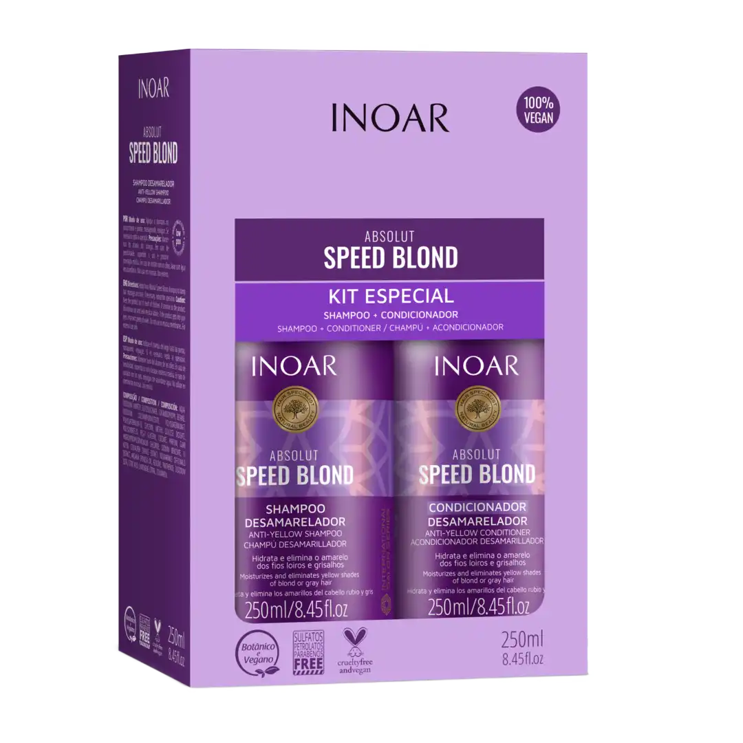 Inoar Speed Blond Duo Pack, 250ml