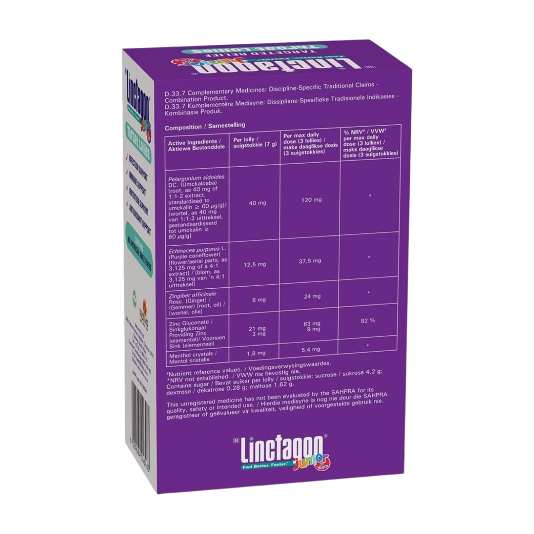 Linctagon Junior Throat Lollies, 12's