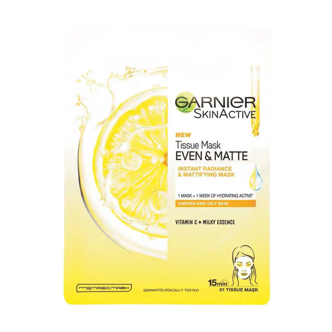 Garnier Even & Matte Tissue Mask, 28g