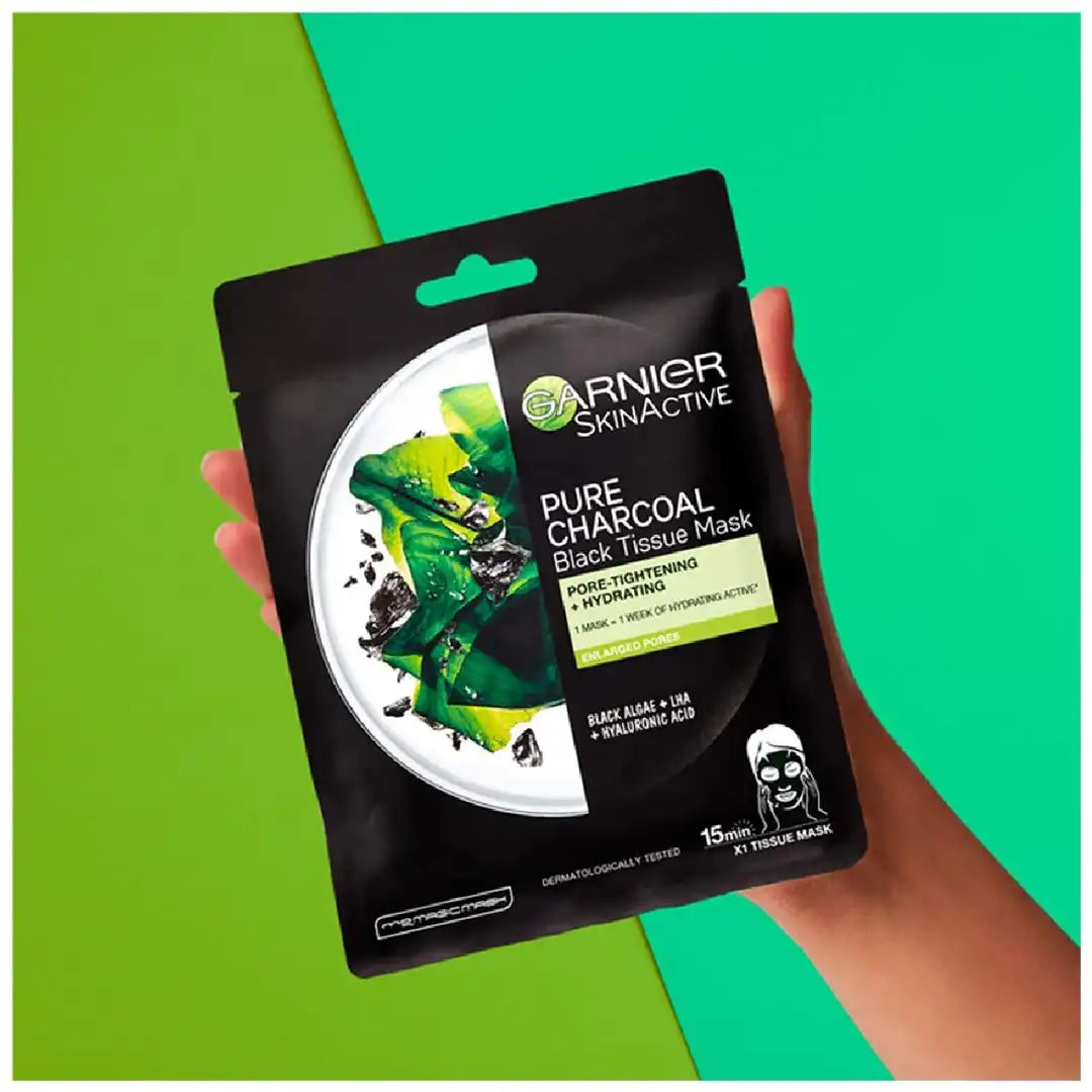 Garnier Skin Active Tissue Mask Pure Charcoal, 28g