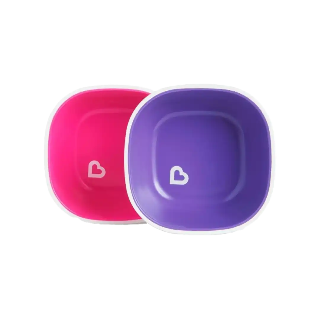 Munchkin Splash Bowls Pink Purple, 2 Pack